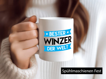 Bester Winzer | Weinbauer Wein Geschenk Humor Geschenkidee lustiger Spruch Tasse