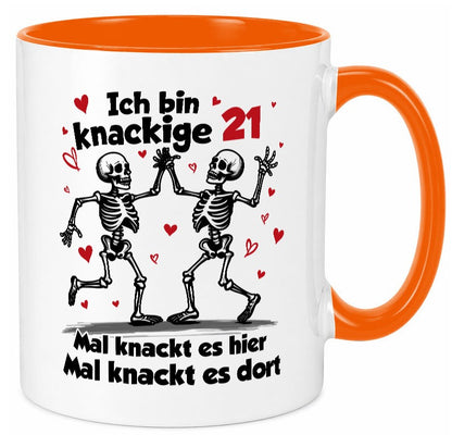 21. Geburtstag | Knackige 21 Ich bin alt v2 Humor Geschenkidee Tasse