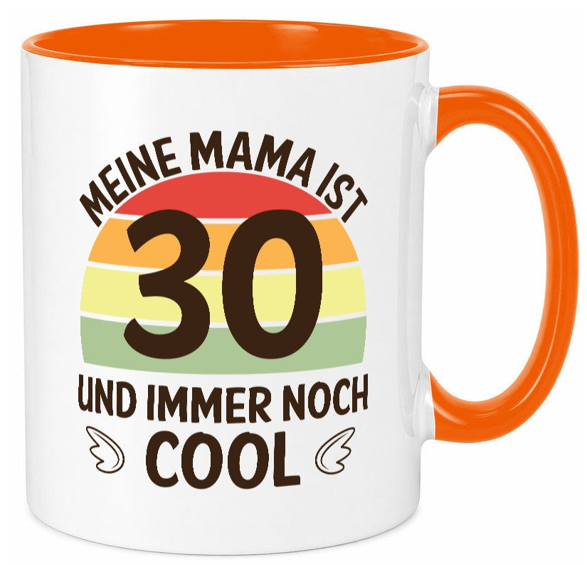 Mama 30, noch cool | Flügel lustig Familie Geschenkidee Geschenk Tasse