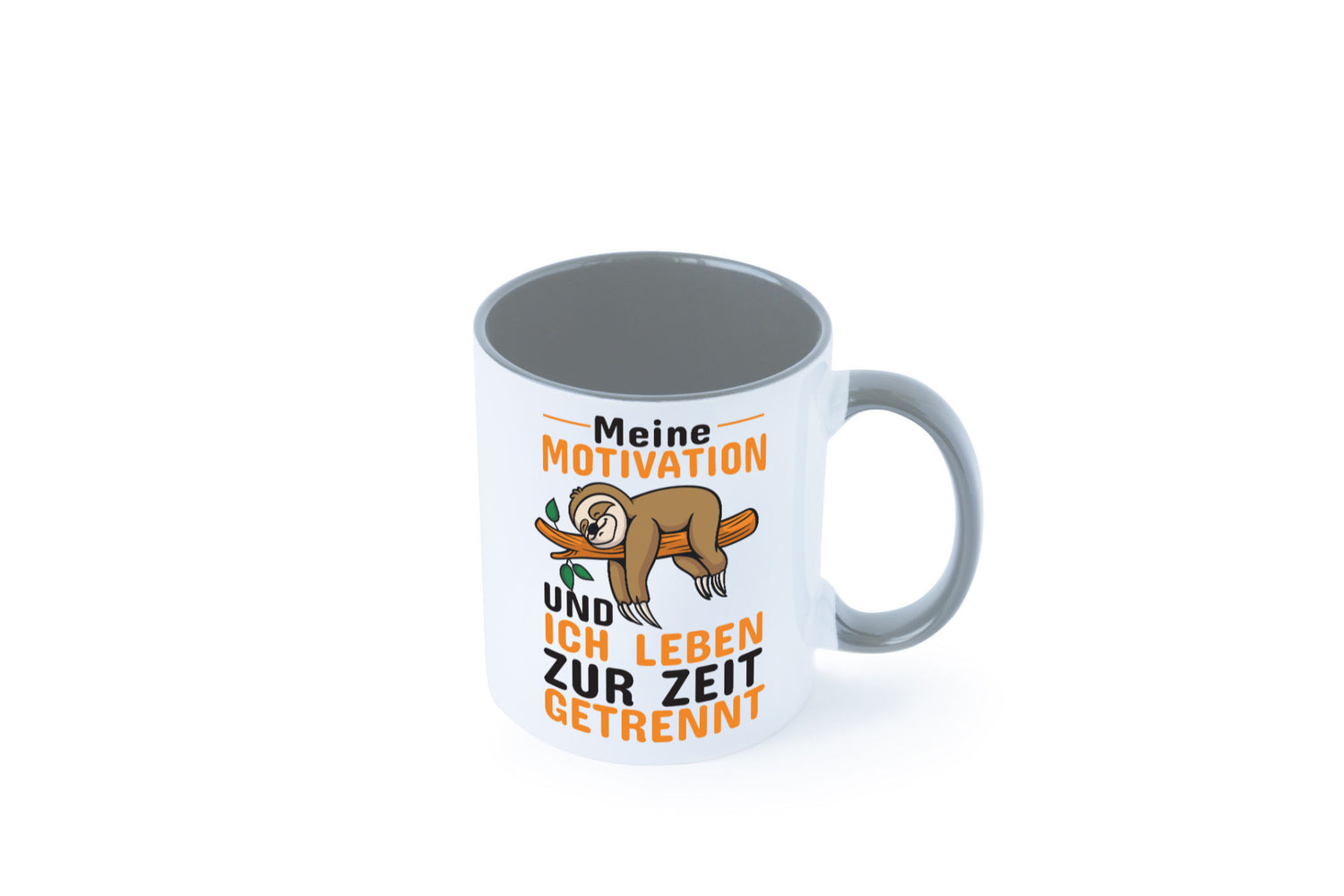 Keine Motivation | Faultier Tasse Büro Humor faul Geschenk Arbeit Kollegen