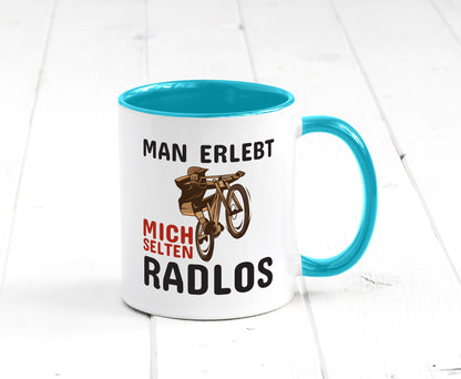 Selten Radlos | Spruchtasse Fahrrad Männer Humor lustiger Spruch Geschenk