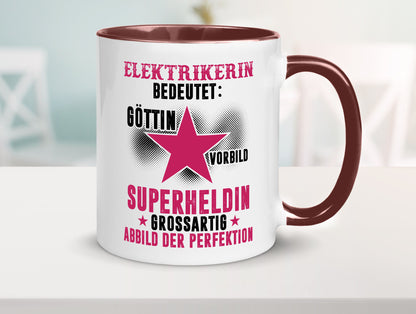 Bedeutung von Elektrikerin | Elektronikerin Elektrik Geschenk Humor