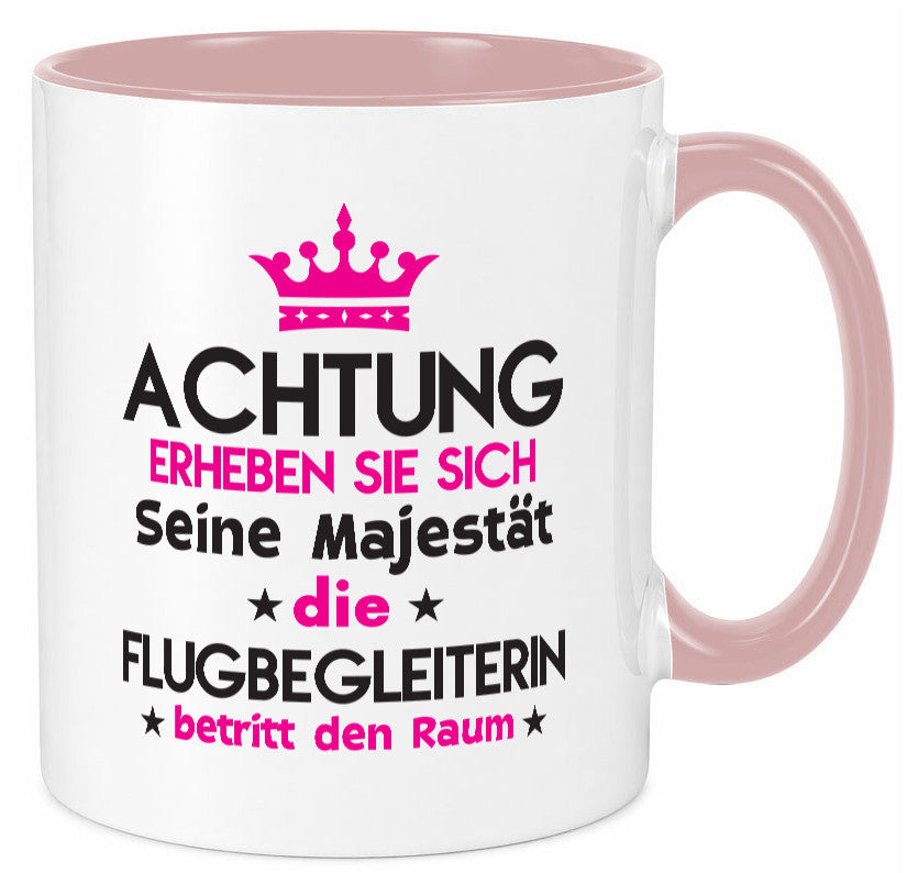 Seine Majestät Flugbegleiterin | Stewardess Flughafen Geschenkidee Humor Tasse