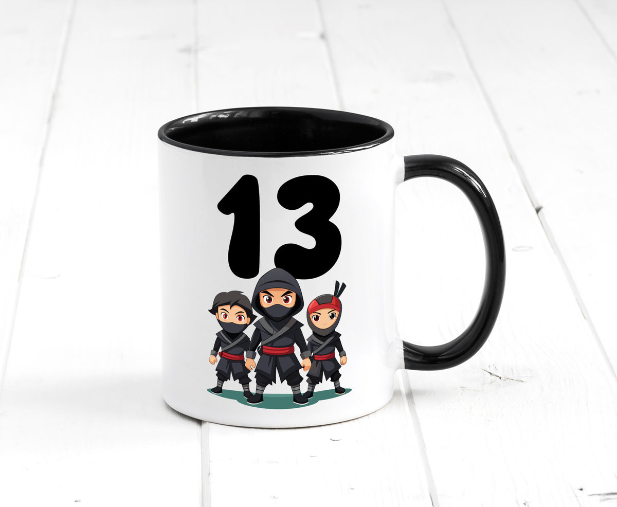 13. Geburtstag | 13 Jahre Ninja Geschenk Geschenkidee lustiger Spruch Tasse