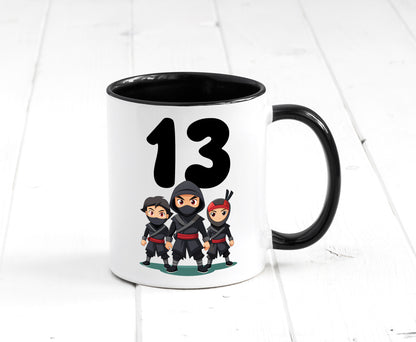 13. Geburtstag | 13 Jahre Ninja Geschenk Geschenkidee lustiger Spruch Tasse