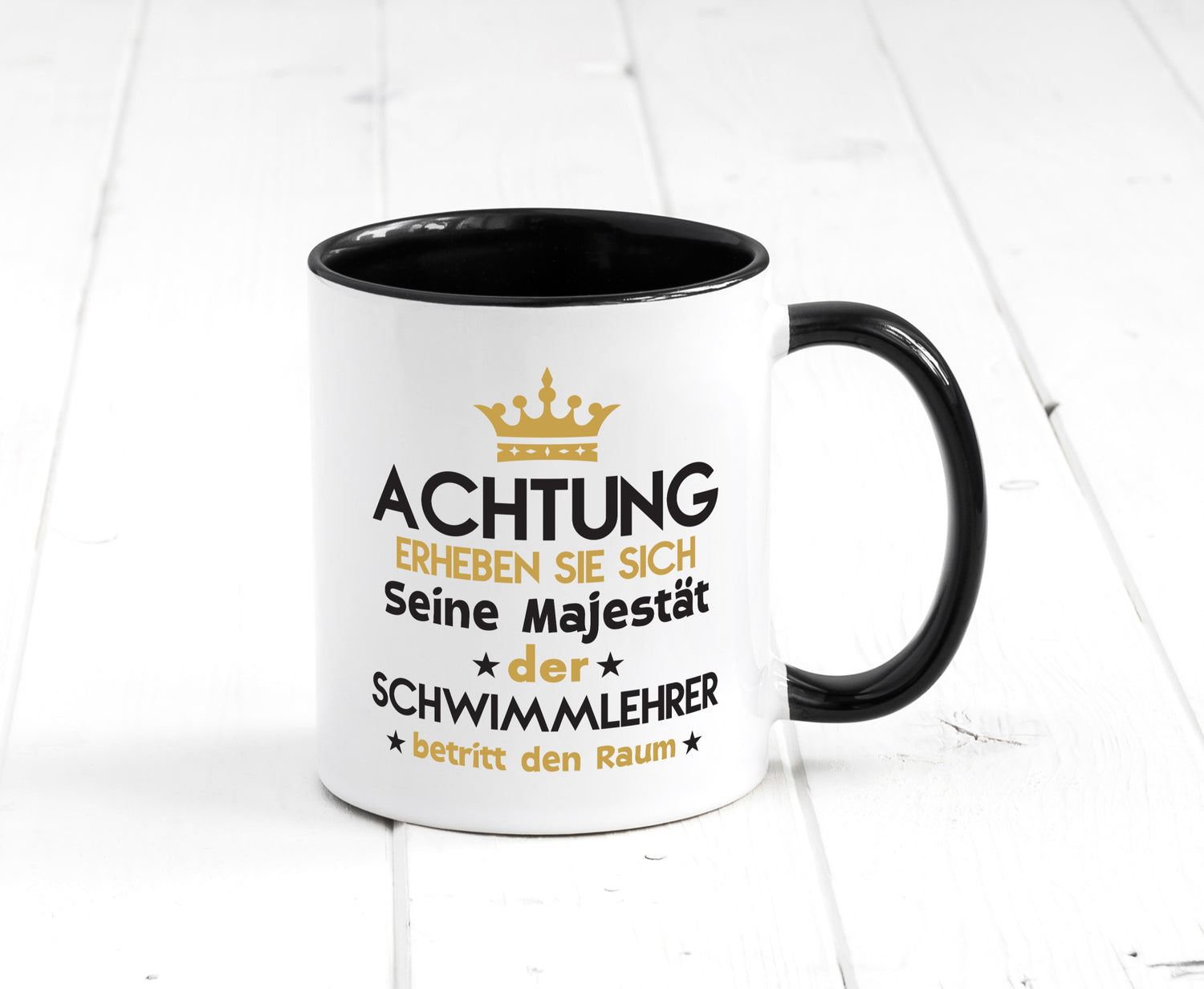 Seine Majestät Schwimmlehrer | Lehrer Schüler schwimmen Geschenkidee Humor Tasse
