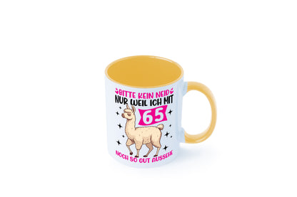 65. Geburtstag | 65 Jahre Lama gut aussehen Geschenkidee Humor Tasse