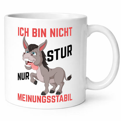 Ich bin nicht stur | Eigene Meinung Sturer Esel Comic Geschenk Humor