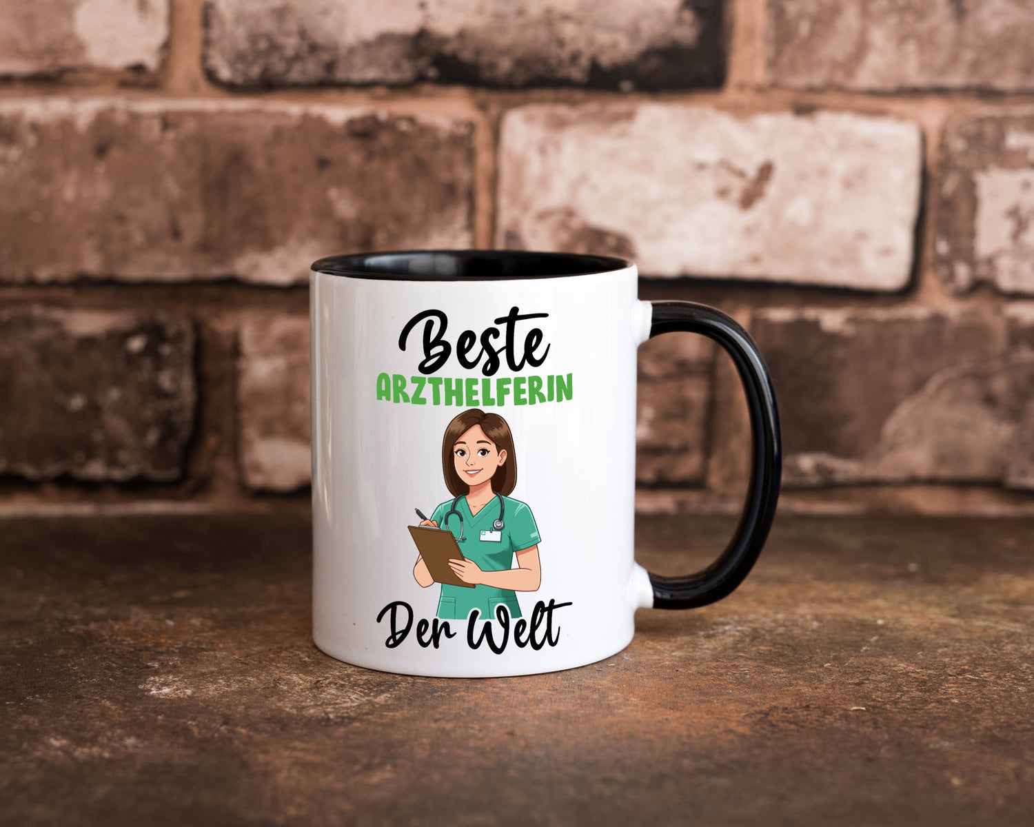 Beste Arzthelferin | Fachangestellte Medizin v2 Geschenkidee Humor Tasse