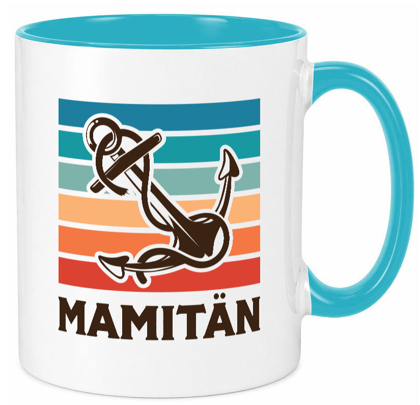 Mamitän | Schiff Boot Amker Muttertag Geschenk Familie Geschenkidee lustiger Tasse