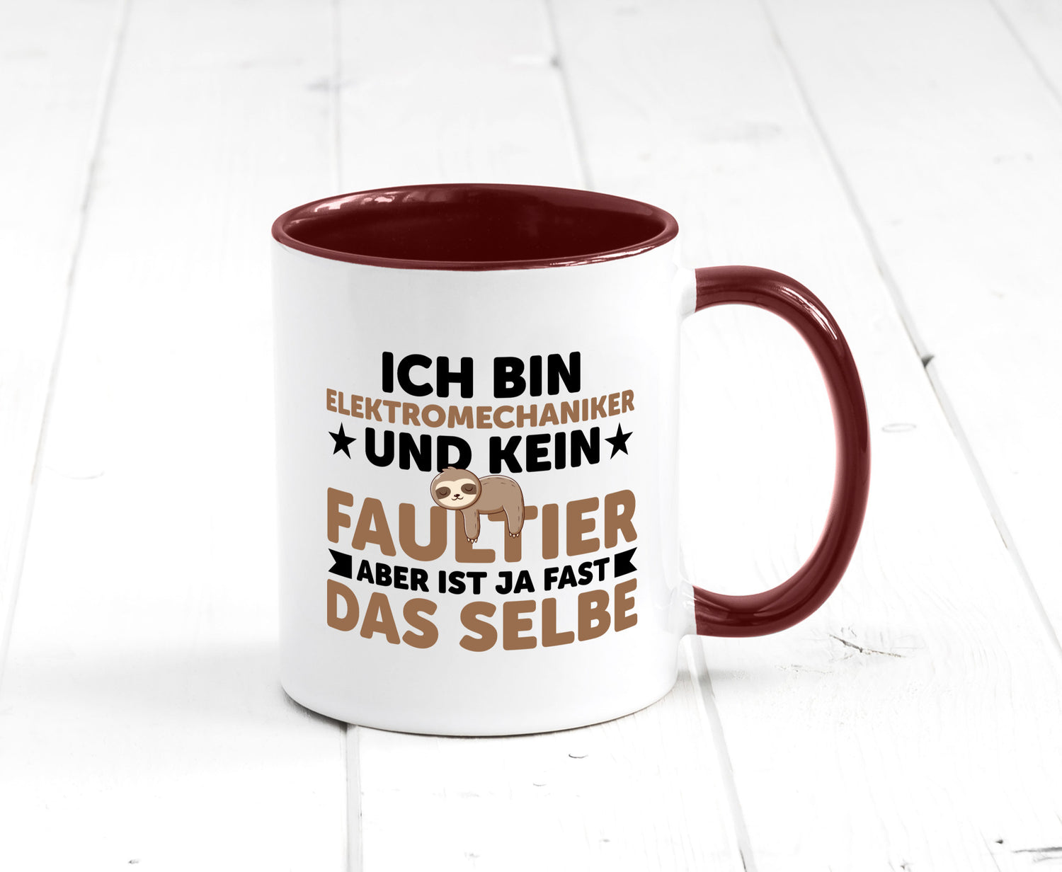 Ich bin kein Faultier: Elektromechaniker | Mechaniker Geschenkidee