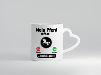 Mein Pferd ruft an | Muss ran gehen Pferdeliebhaber lustig Humor Geschenkidee