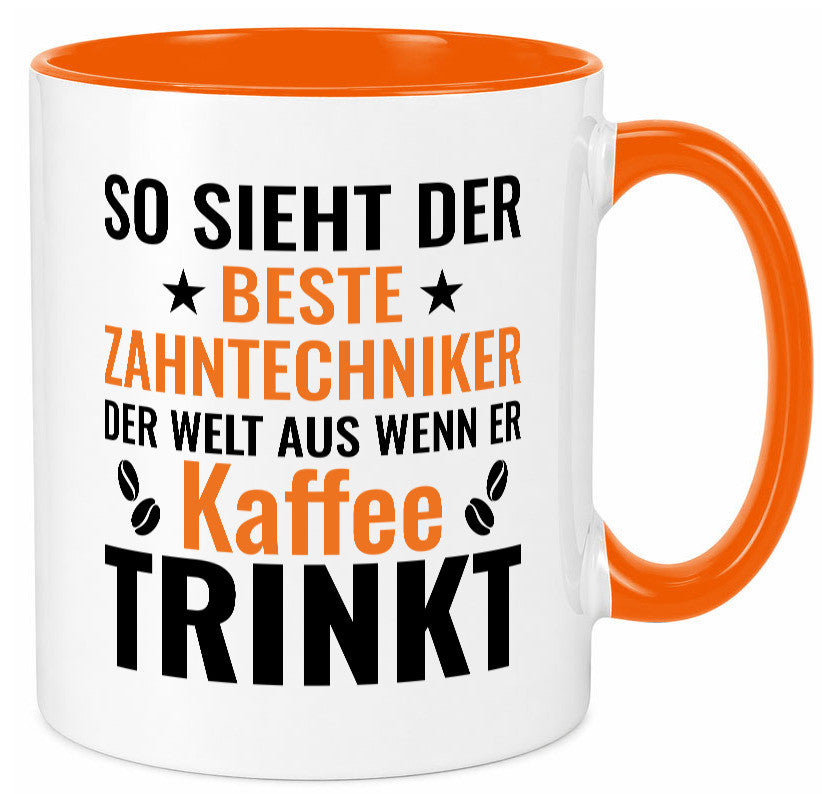 Kaffee trinkt: Zahntechniker | Zahnmedizin Geschenk Humor Geschenkidee lustiger
