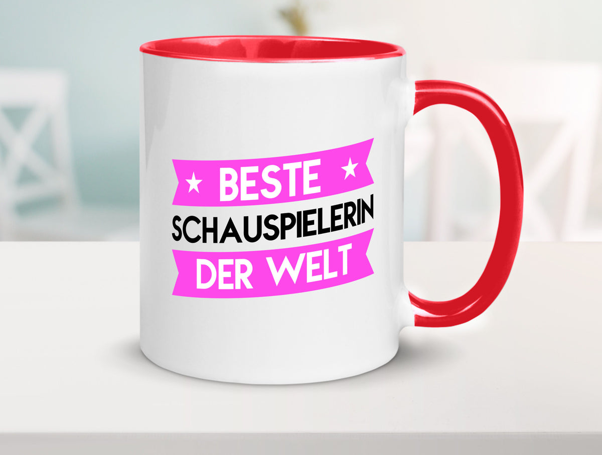 Beste Schauspielerin | Theater lustiger Spruch Geschenk Humor Geschenkidee Tasse