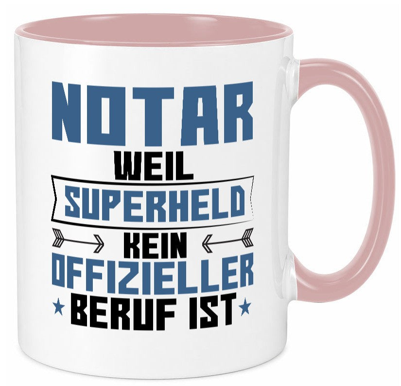 Superheld Notar | Jurist lustiger Spruch Geschenk Humor Geschenkidee Tasse