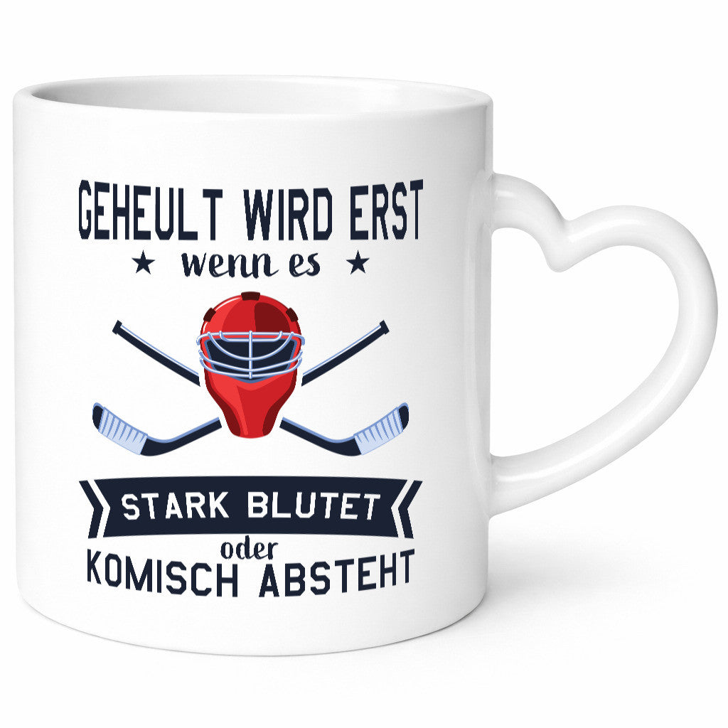 Geheult, stark blutet oder komisch absteht | Helm Hockey Humor Geschenkidee