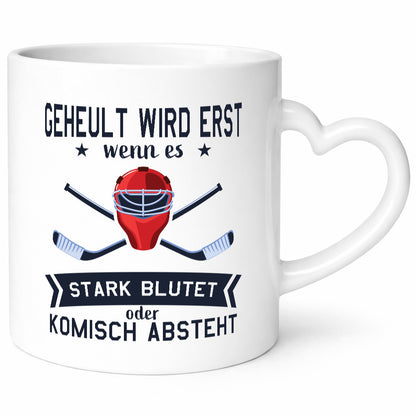Geheult, stark blutet oder komisch absteht | Helm Hockey Humor Geschenkidee