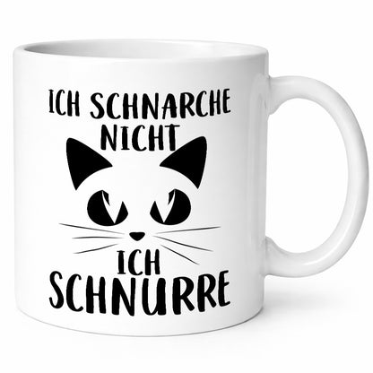 Nicht schnarchen, schnurren | Katze Schnurrhaare Augen Geschenkidee
