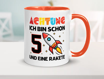 5. Geburtstag | Rakete Weltraum 5 Jahre Galaxy lustig Geschenkidee Geschenk