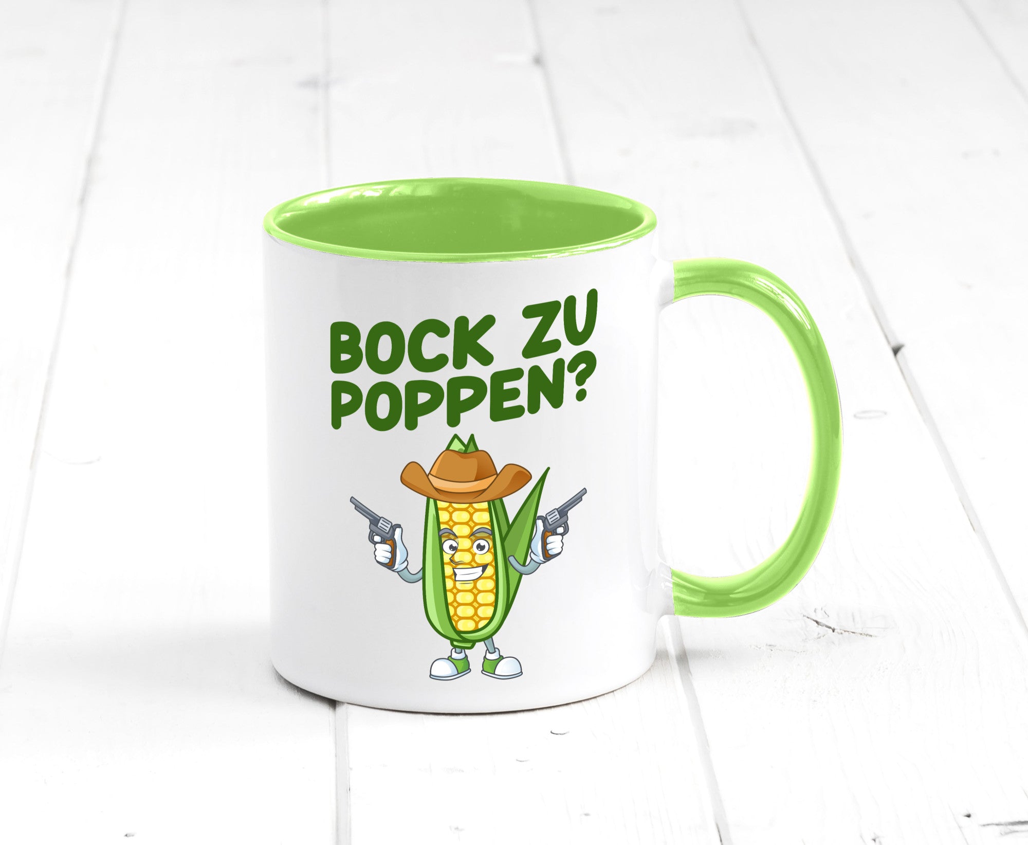 Bock auf Poppen | Mais Lustig Geschenk Humor Geschenkidee lustiger Spruch Tasse