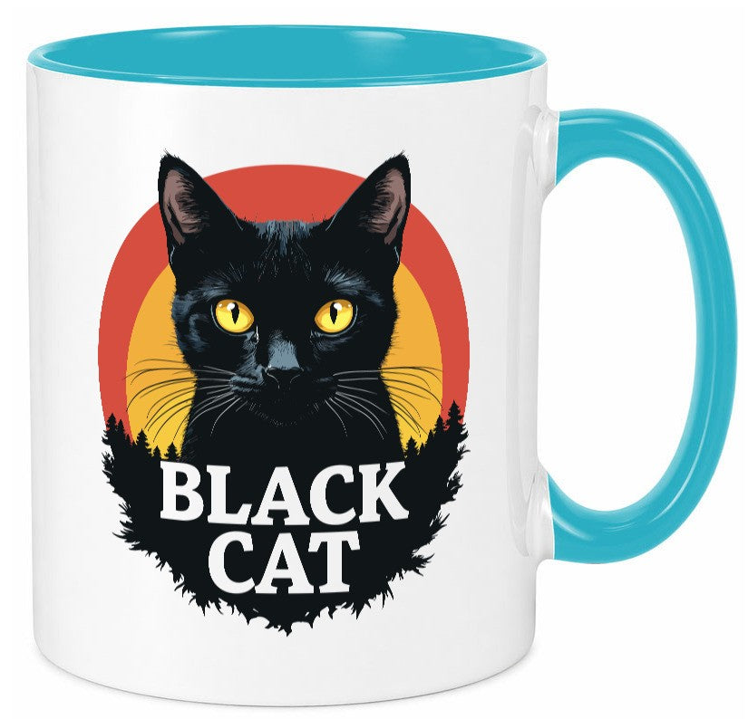 Black Cat | Schwarze Katze Böse Humor Tierliebhaber Geschenkidee Tasse