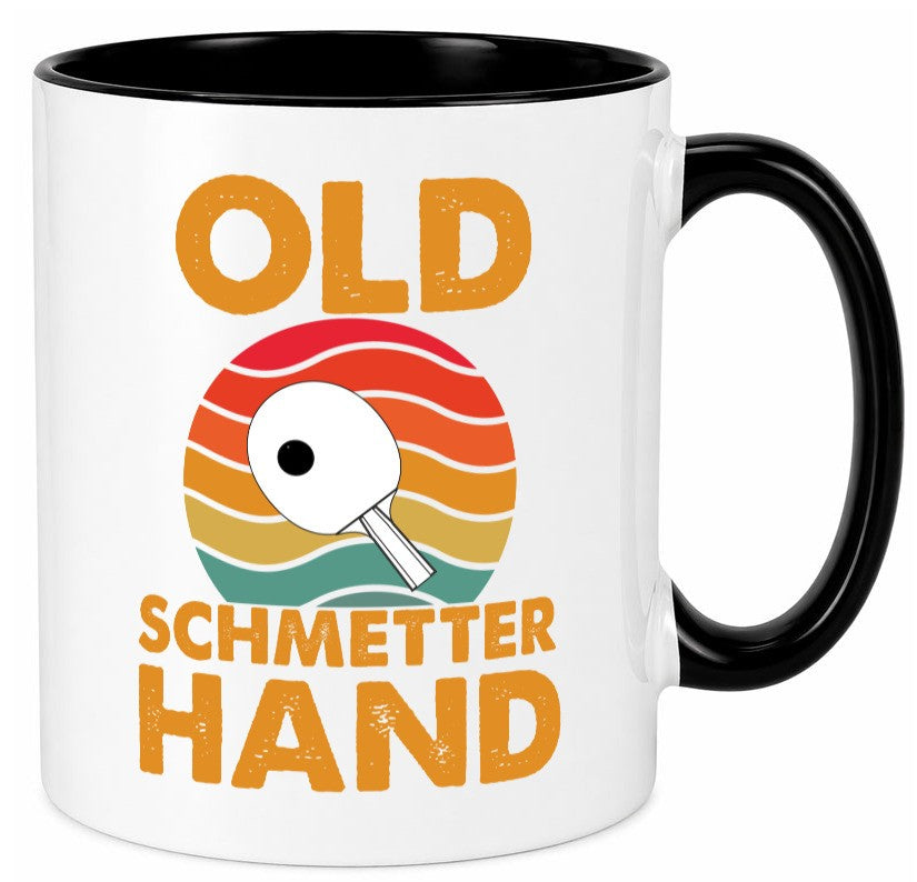 Old Schmetterhand | Vereinssport Tischtennis Spruch lustiger Geschenk Humor Tasse