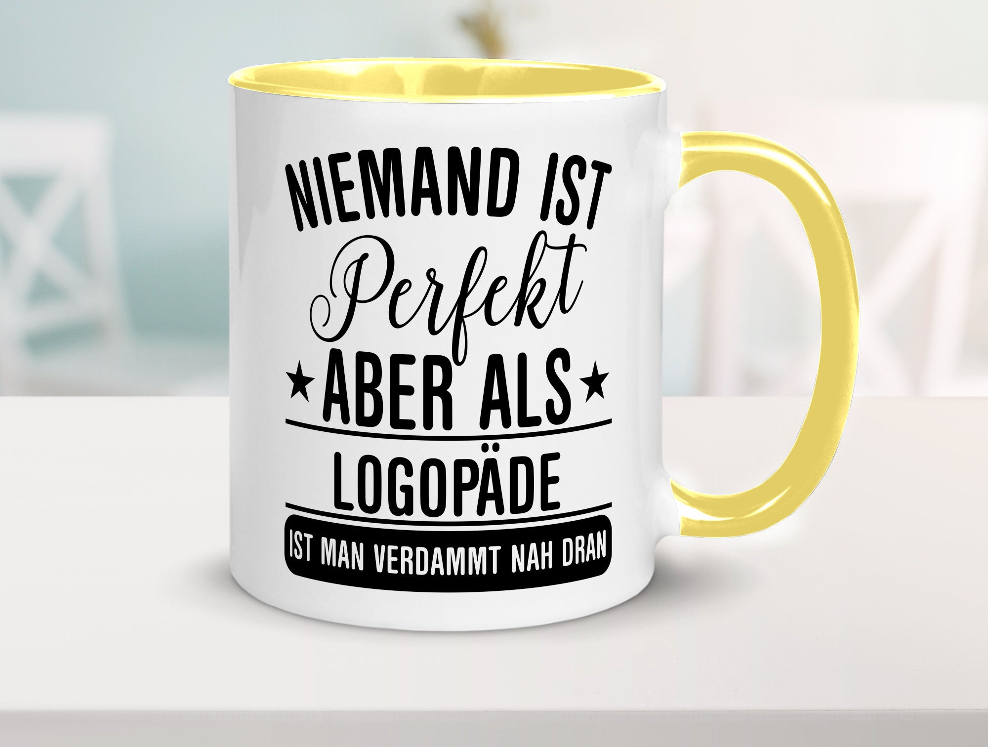 Verdammt nah dran: Logopäde | Sprachtherapie lustig Humor Geschenkidee Geschenk