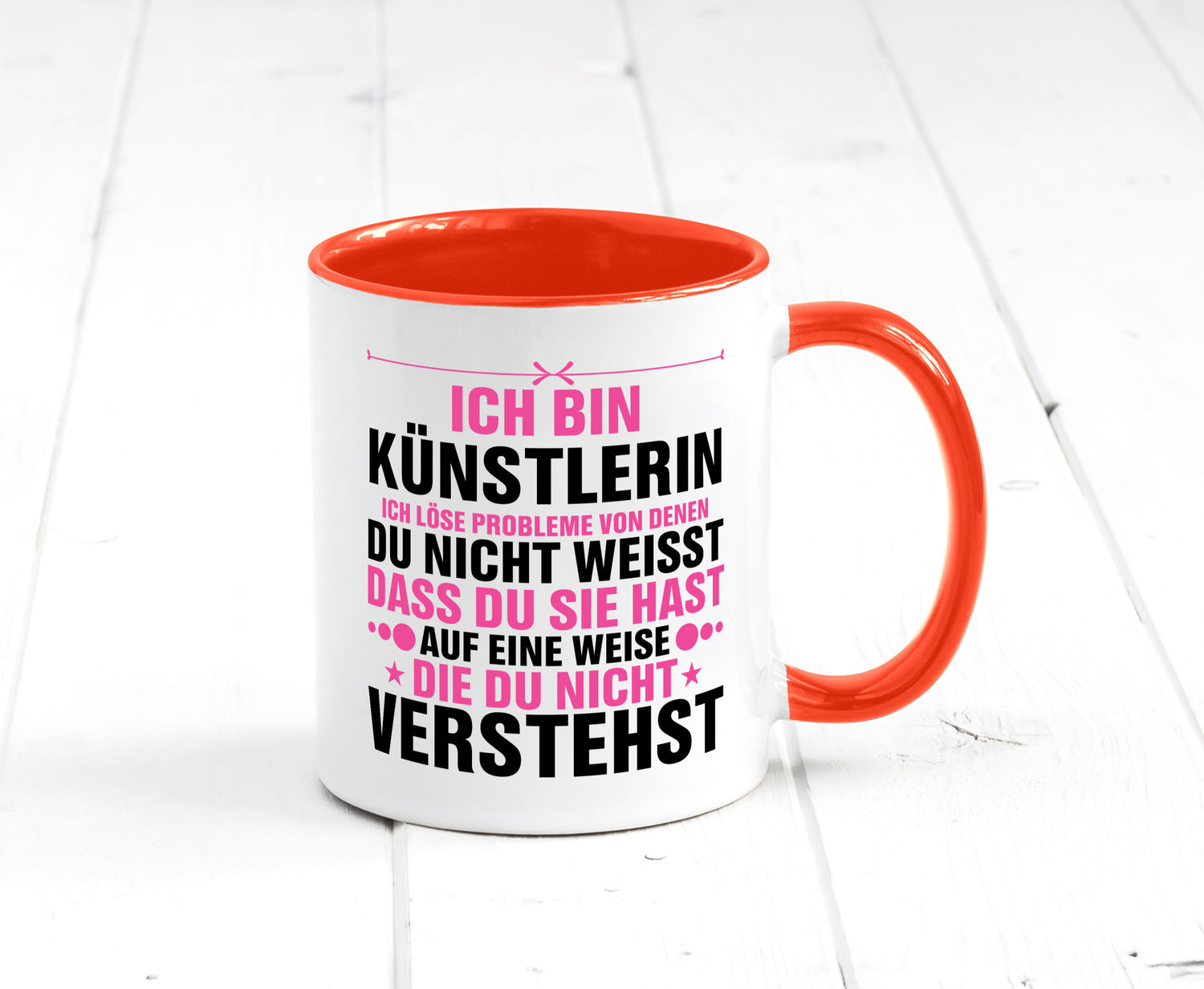 Löse Probleme: Künstlerin | Kunst v2 Geschenkidee Humor Tasse