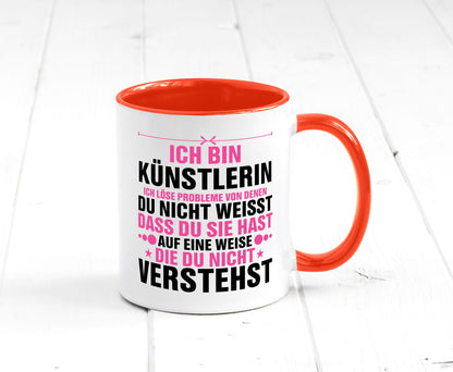 Löse Probleme: Künstlerin | Kunst v2 Geschenkidee Humor Tasse