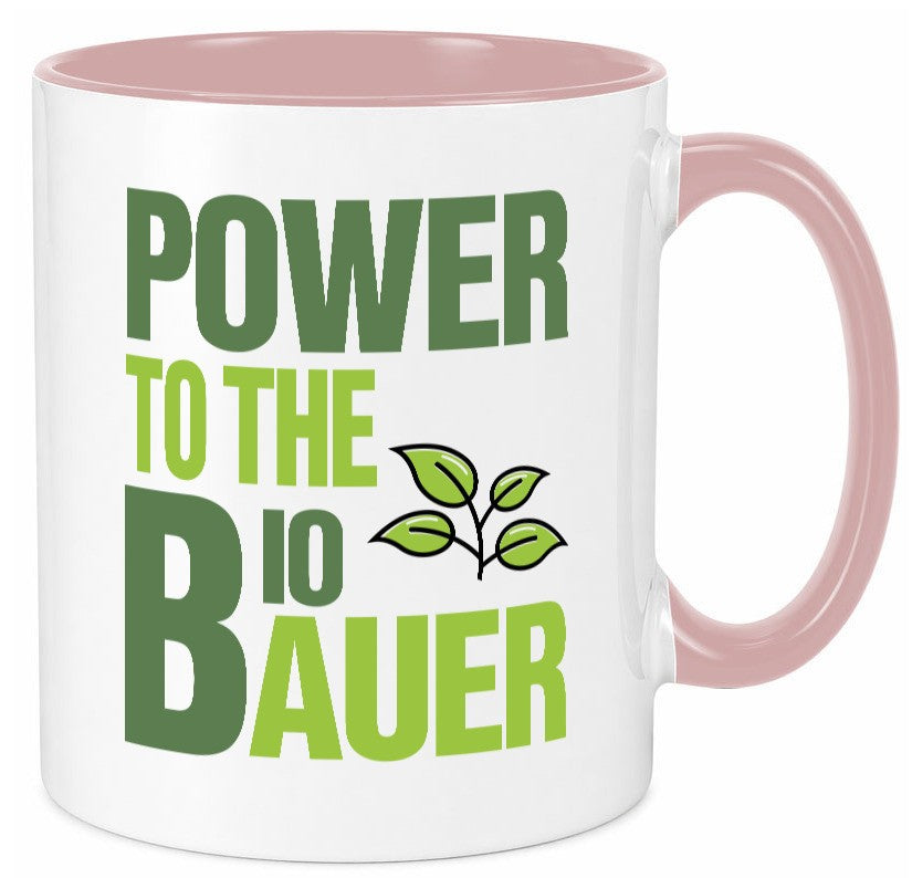 Bio Bauer Power | Landwirt Tasse Bauernhof Spruch lustig Humor Geschenkidee