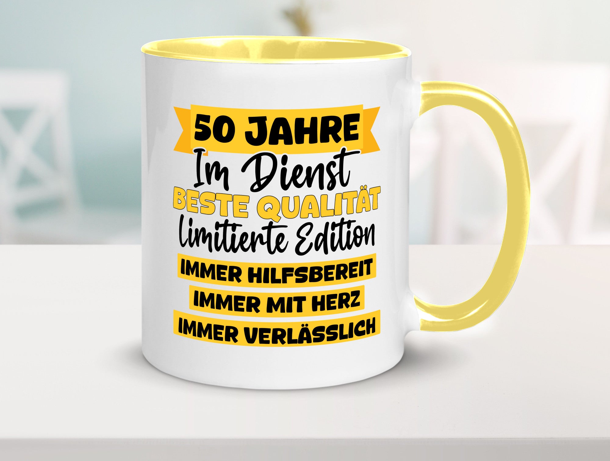 50 Jahre im Dienst | Jubiläum Arbeit v8 lustiger Spruch Geschenk Kollegen Büro