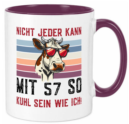 Mit 57 so gut aussehen | 57. Geburtstag Landwirt Bauer v2 lustig Geschenkidee Tasse