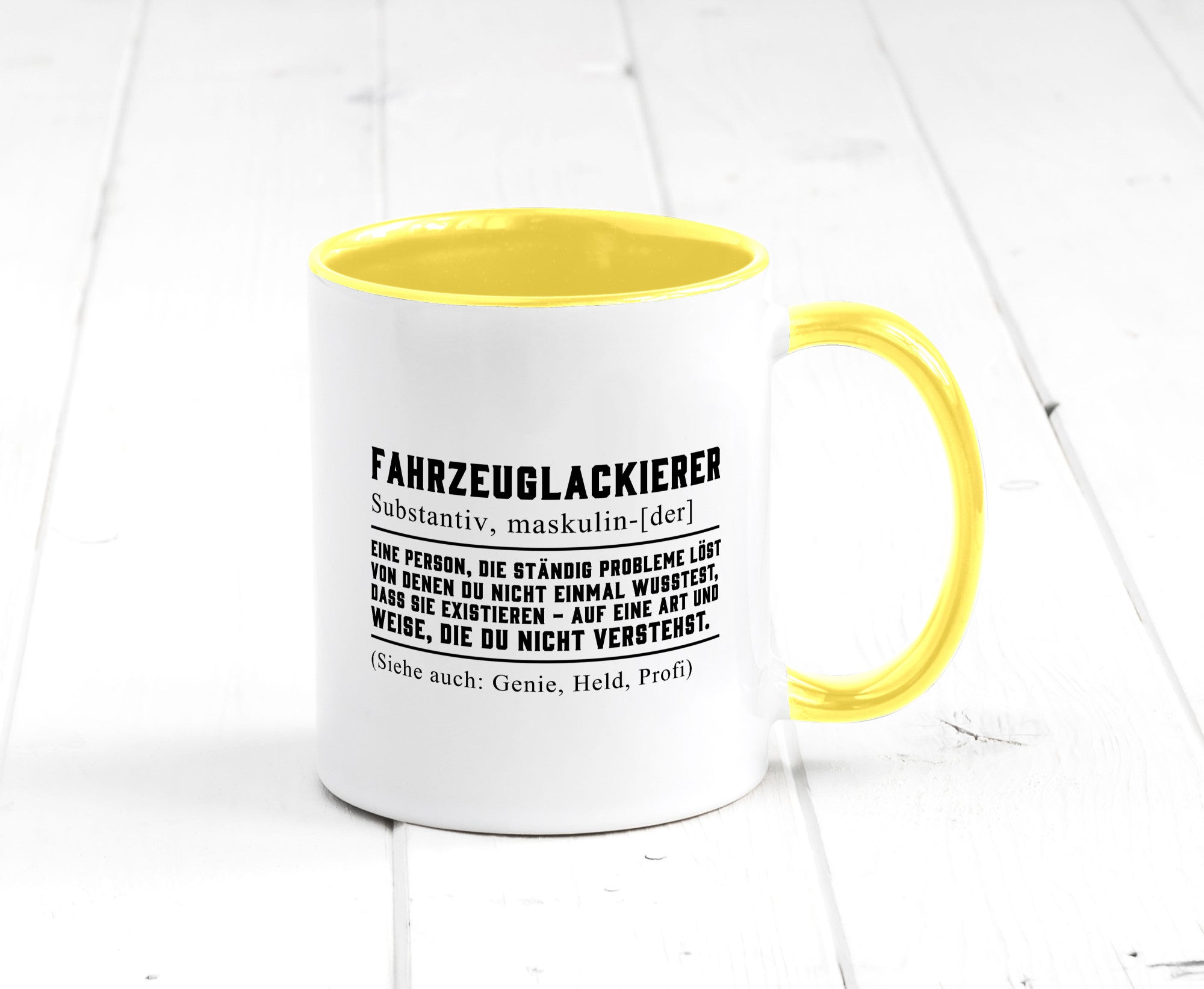 Fahrzeuglackierer | Definition Lackierer Autolackierer Humor Geschenkidee Tasse