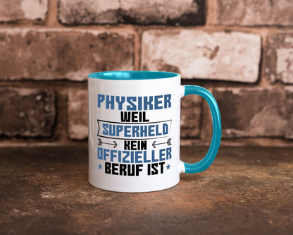 Superheld Physiker | Physik Geschenk Humor Geschenkidee lustiger Spruch Tasse