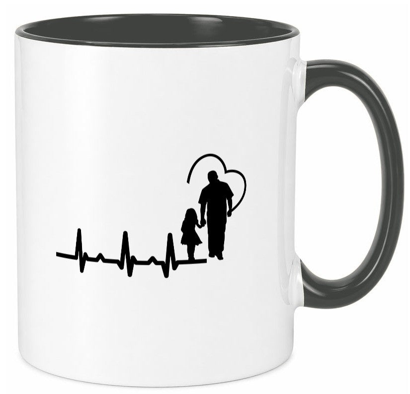 Vater Tochter Herz | Papa Vatertag Vaterliebe lustiger Spruch Geschenk Familie Tasse