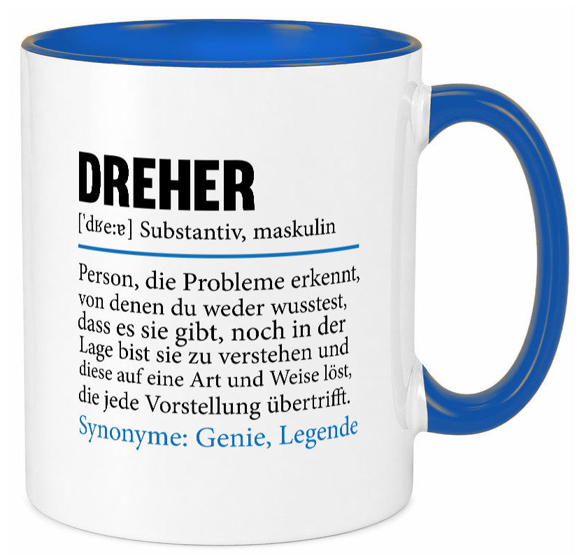 Dreher Humor | Fräser Zerspannungsmechaniker Geschenkidee Tasse