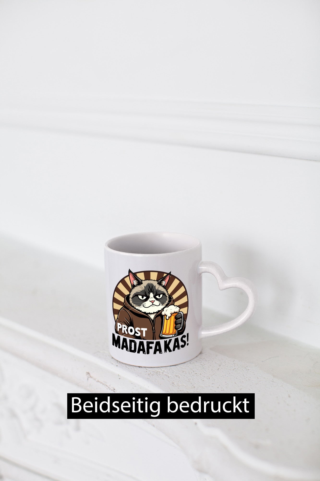 Prost Madafakas | Biertrinker Böse Katze Geschenk Tierliebhaber Humor lustiger