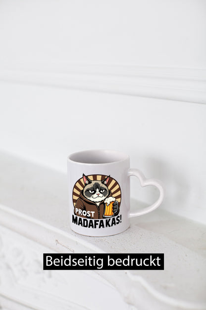 Prost Madafakas | Biertrinker Böse Katze Geschenk Tierliebhaber Humor lustiger