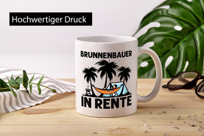 Brunnenbauer in Rente | Ruhestand Rentner Geschenk Jubiläum lustiger Spruch