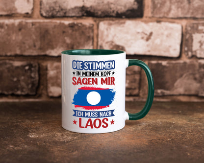 Laos | Urlaub Stimmen in meinem Kopf Traumland lustig Humor Geschenkidee