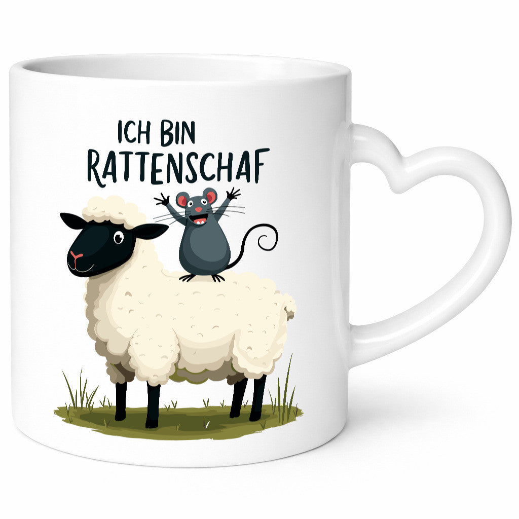 Ich bin Rattenschaf | Wortspiel Schafswolle schäftschen v2 lustiger Spruch