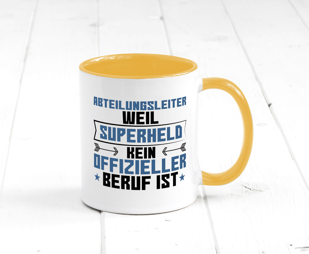 Superheld Abteilungsleiter| Führungskraft Geschenkidee Humor Tasse
