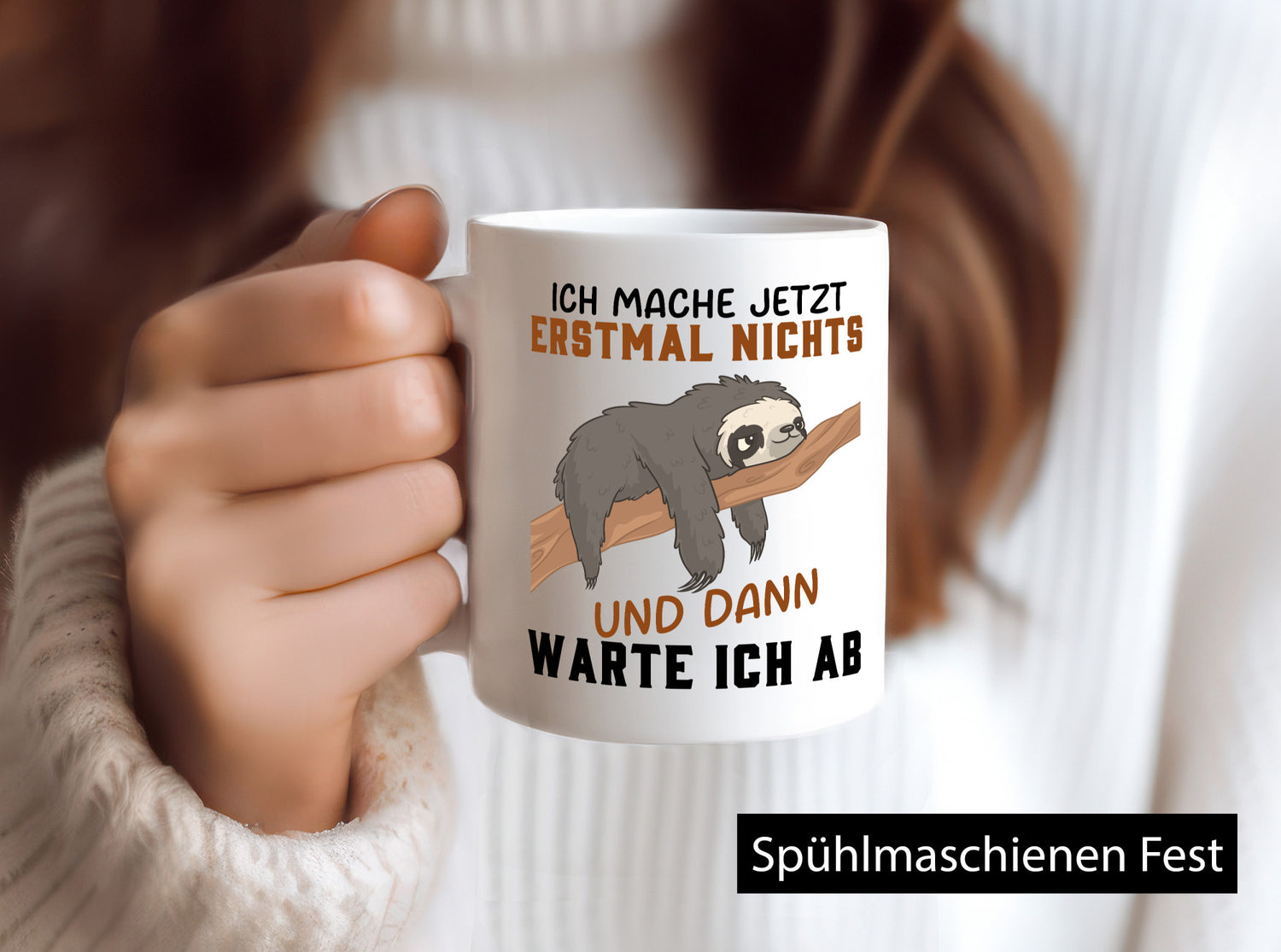 Ich mach jetzt erst mal nichts | Faultier Chillen Humor Tierliebhaber