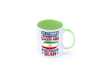 Iran | Urlaub Stimmen in meinem Kopf Traumland Humor Geschenkidee Tasse