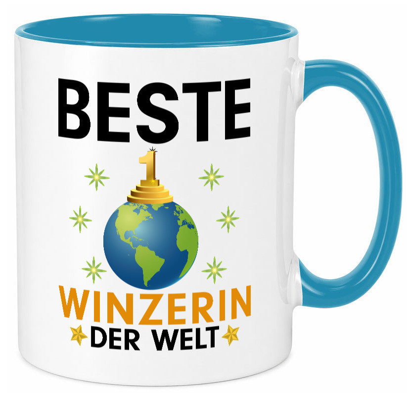 Welt Beste Winzerin | Weinbauer Wein Humor Geschenkidee Tasse