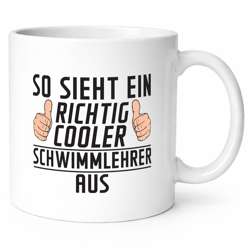 Richtig Cooler Schwimmlehrer | Lehrer Schüler schwimmen Geschenk Humor