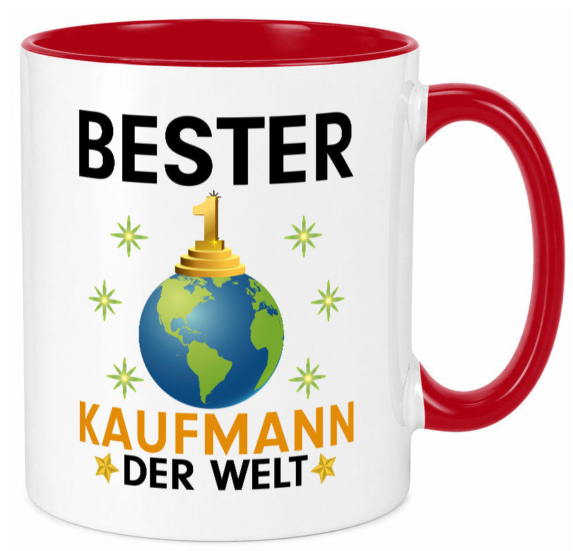 Welt Bester Kaufmann Kaufmänner Geschenk Humor Geschenkidee lustiger Spruch Tasse