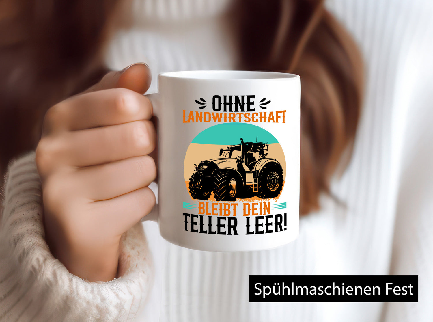 Dein Teller bleibt leer | landwirt Bauer Traktor lustiger Spruch Geschenk Humor