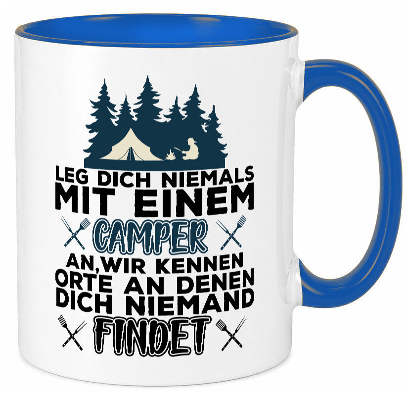 Camper Humor | Spruch Tasse Camping schwarzer Geschenk Geschenkidee lustiger