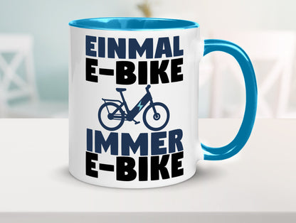 E-Bike Fahrer | Radfahrer Tasse Fahrrad Elektrorad lustiger Spruch Geschenk